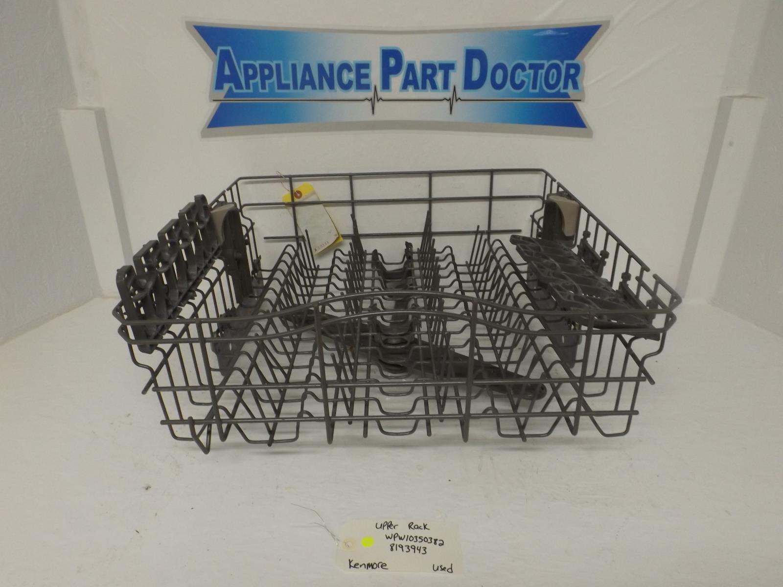 Kenmore Dishwasher WPW10350382 8193943 Upper Rack Used Kenmore Dishwasher WPW10350382 8193943 Upper Rack Used